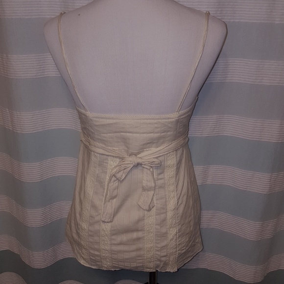 Fossil off-white camisole with lace trim - Picture 3 of 3